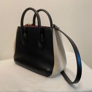 Black and white purse